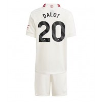Manchester United Diogo Dalot #20 Rezervni Dres za djecu 2023-24 Kratak Rukav (+ Kratke hlače)